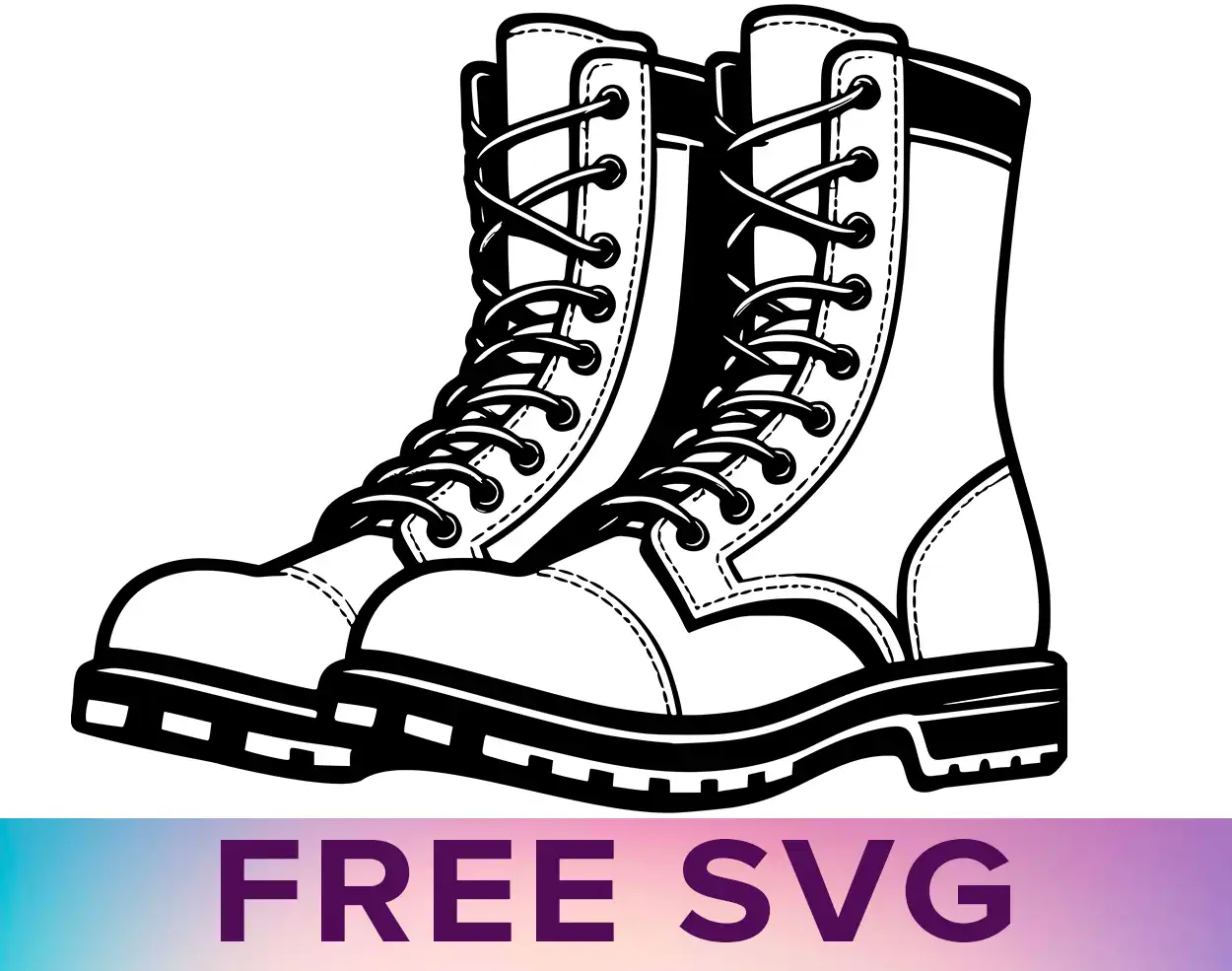 Free Combat Boots Svg Free Combat Boots Svg