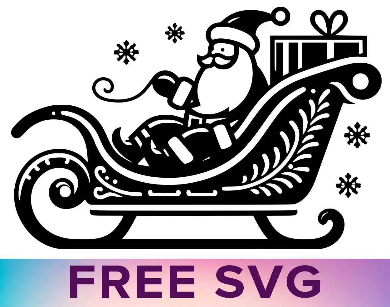 Free Santa Sleigh Svg Free Santa Sleigh Svg