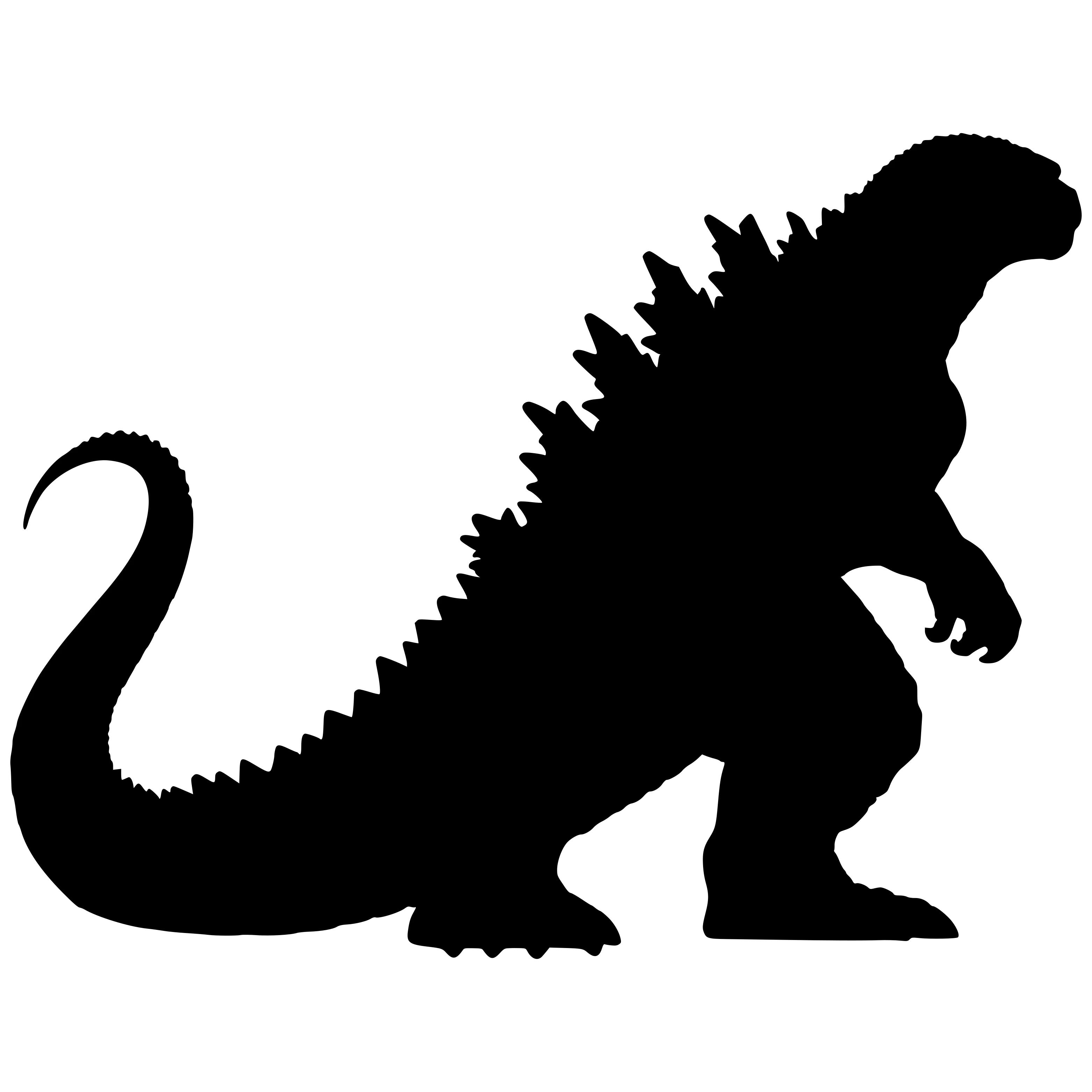 Free Godzilla Silhouette Svg