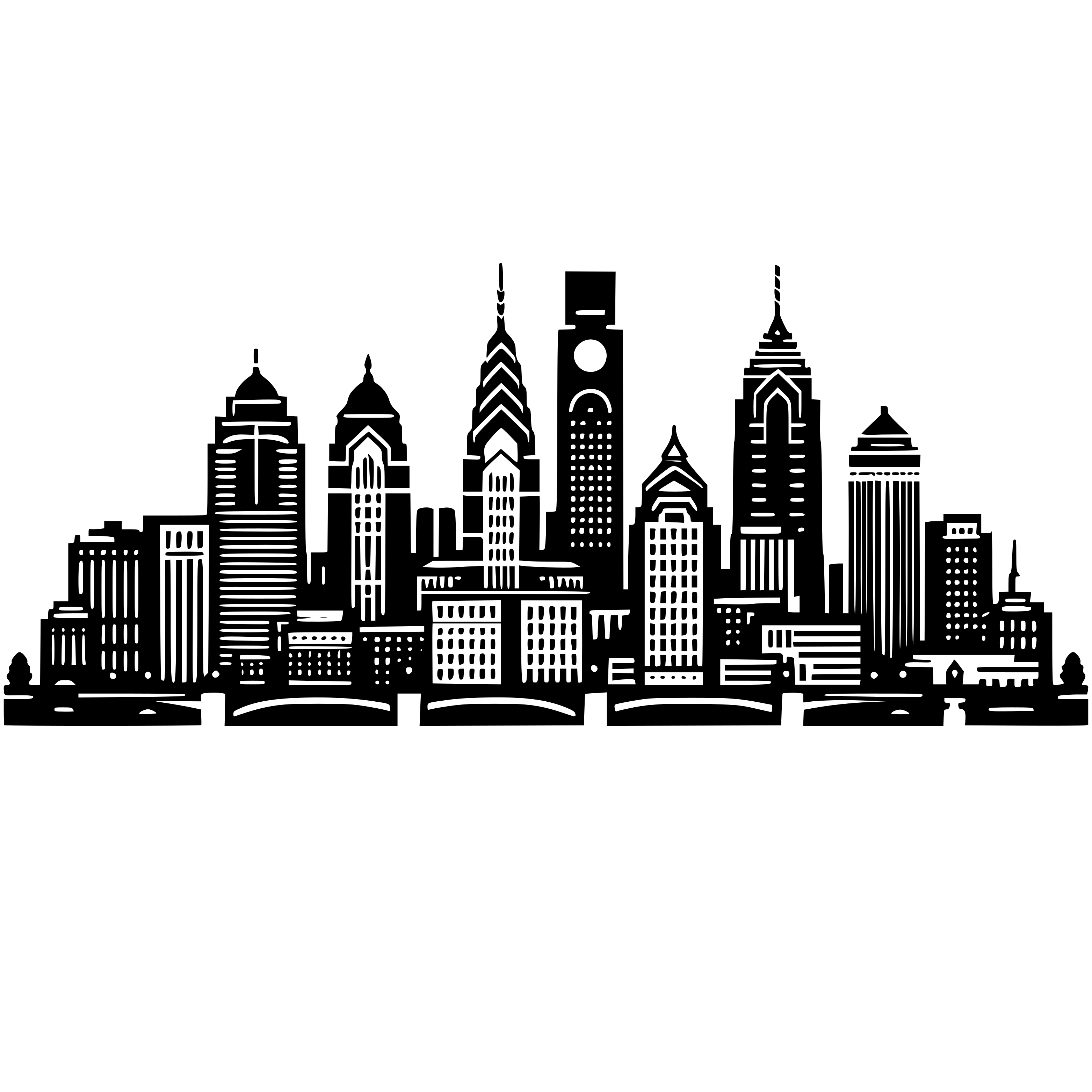 Free Philadelphia Skyline Svg