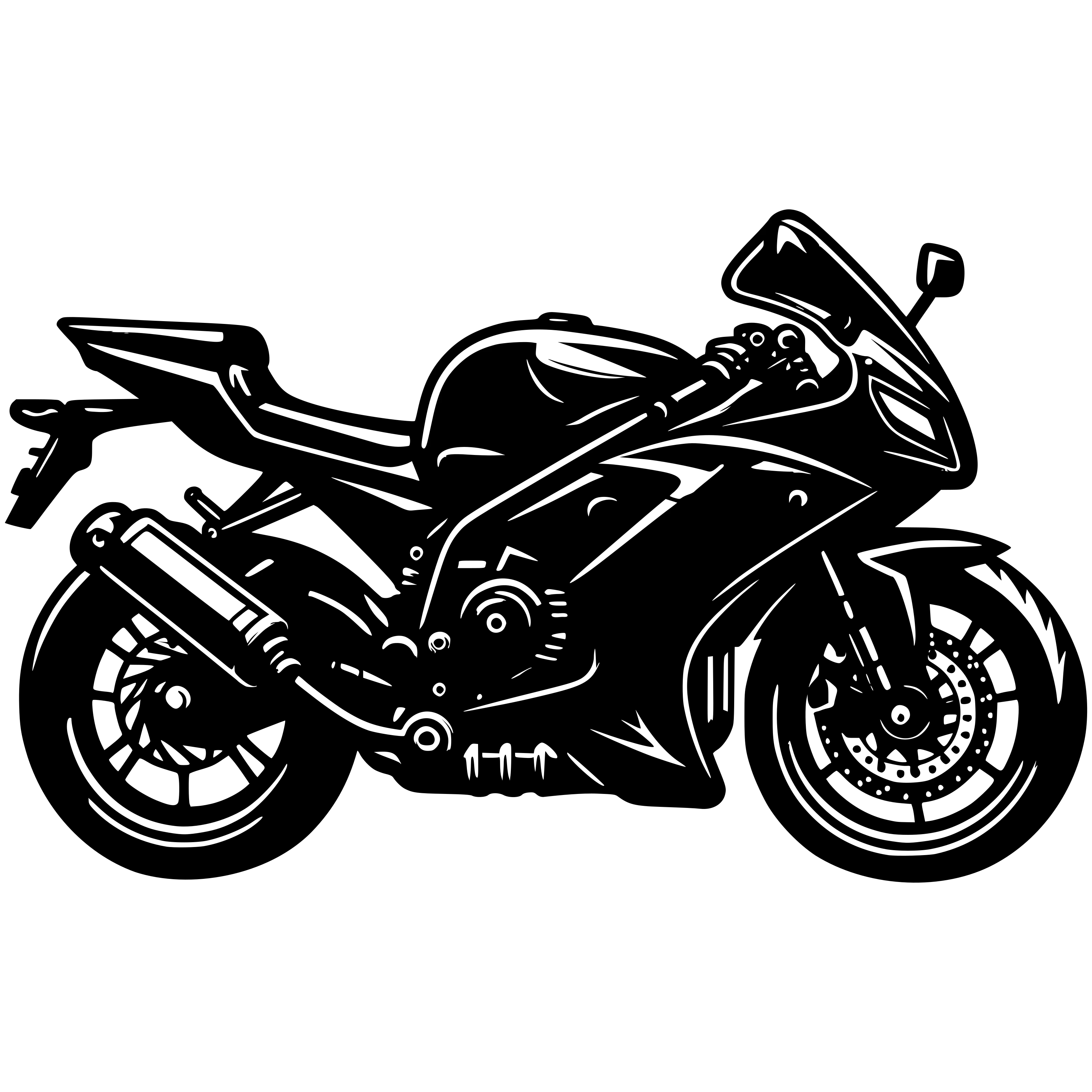 Free Racing Motorcycle Svg