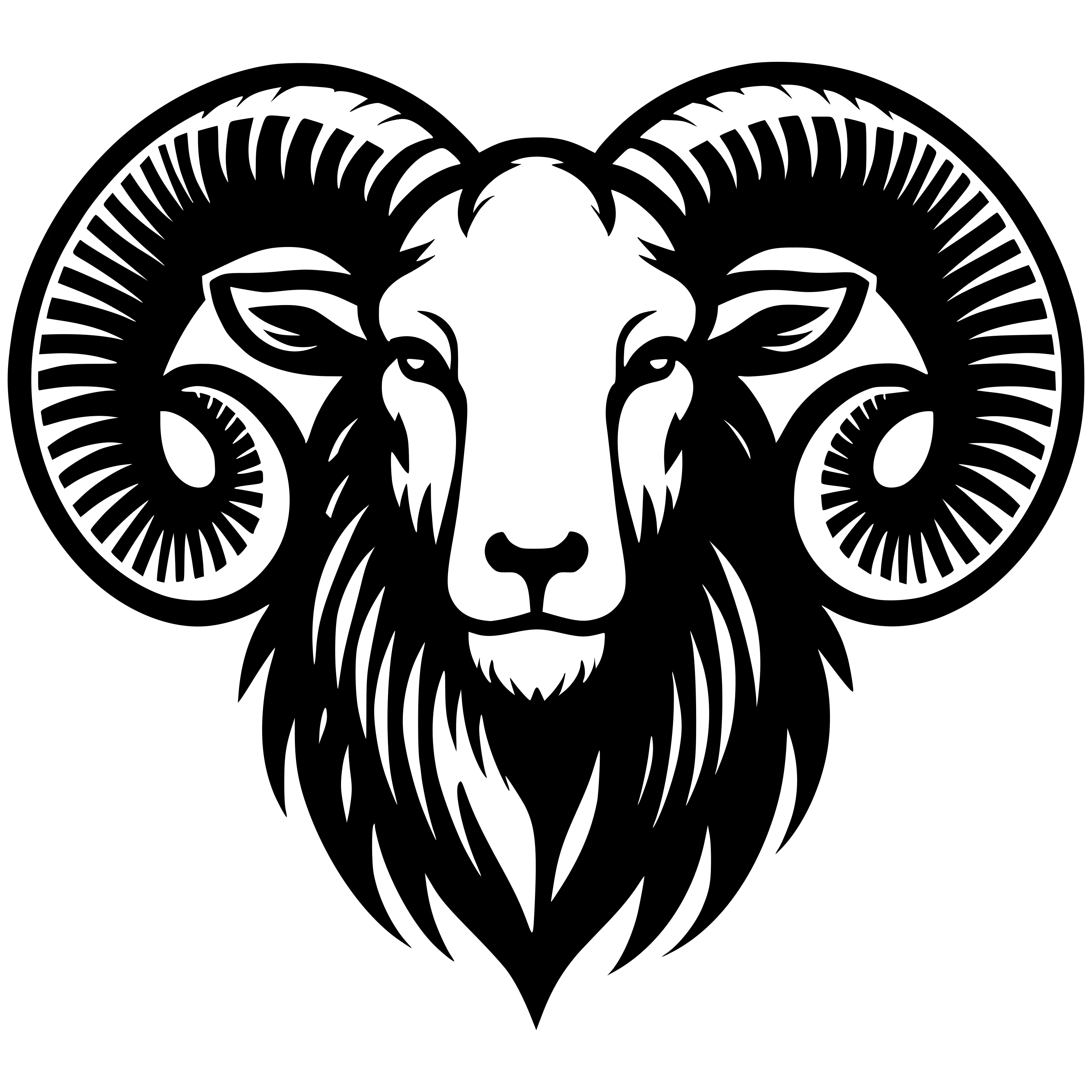 Free Ram Head Svg