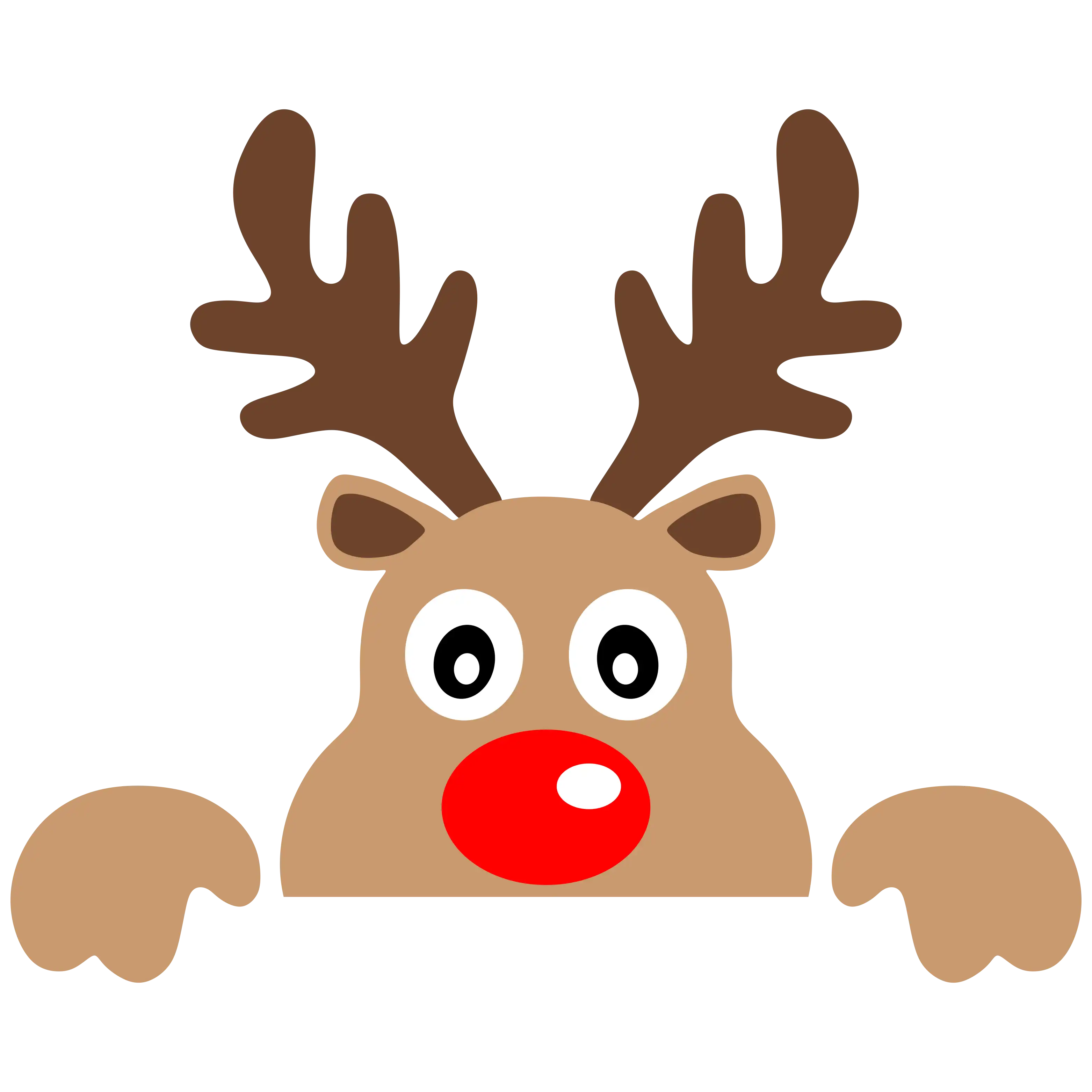 Free Reindeer Face Svg