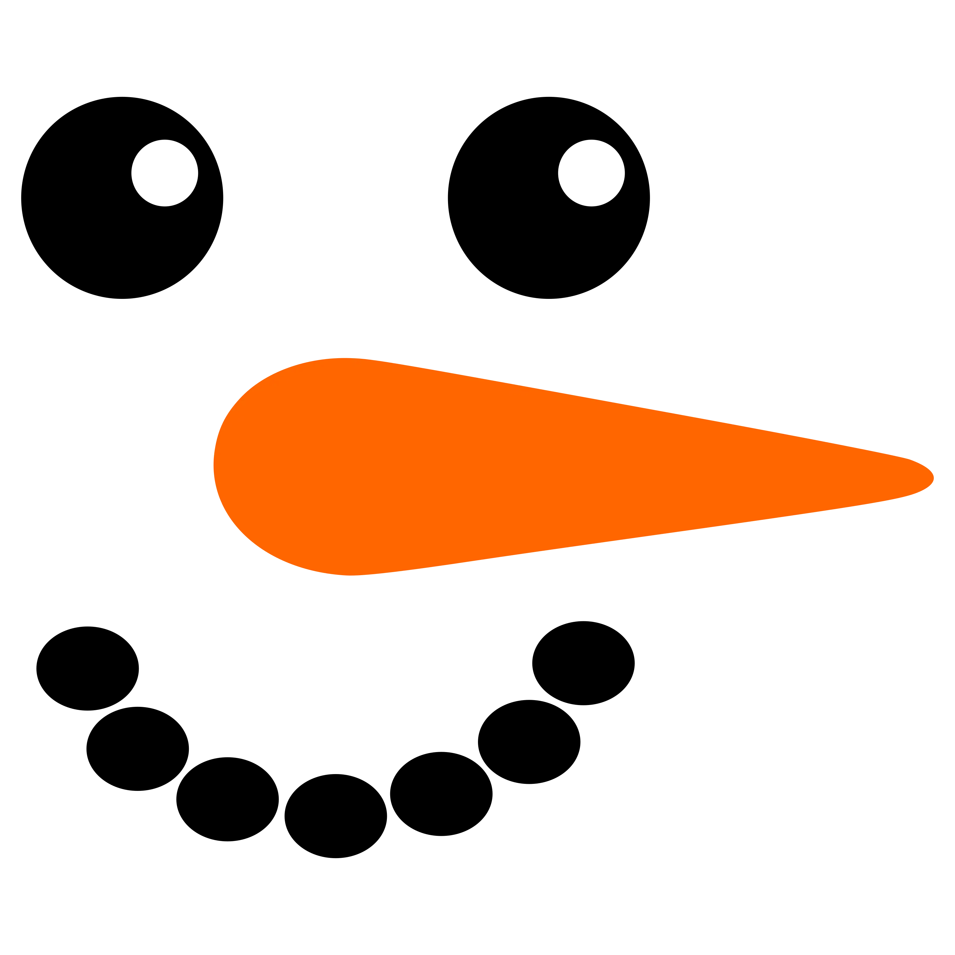 Free Snowman Face Svg