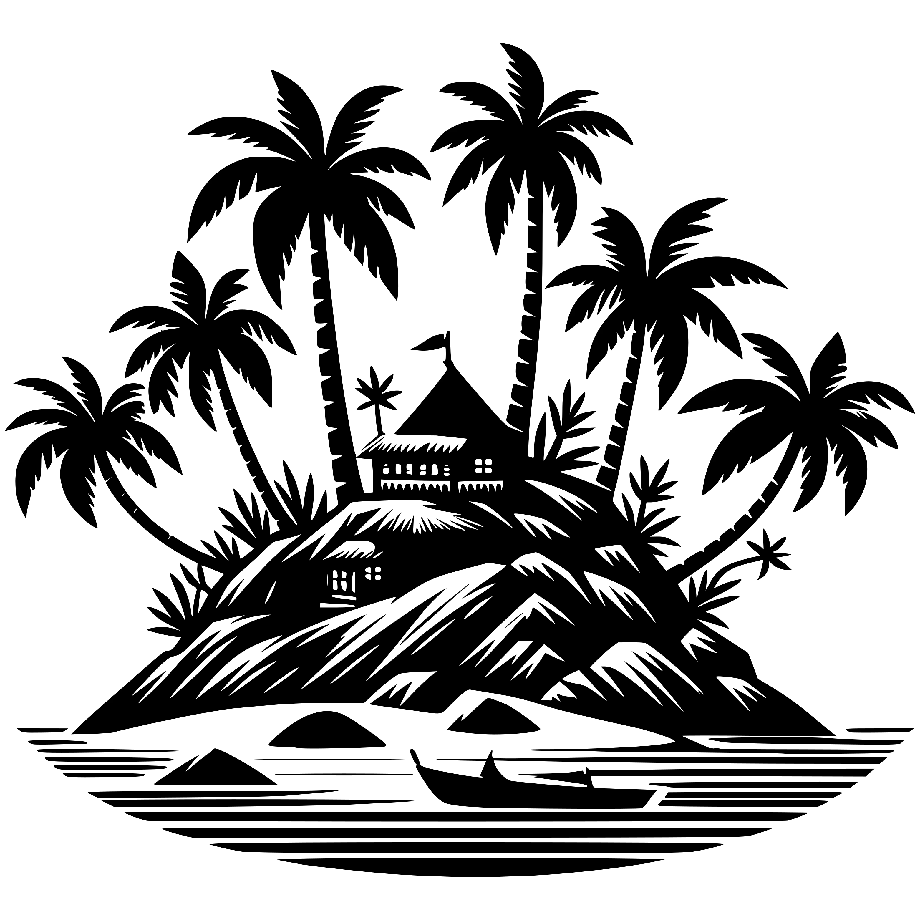 Free Tropical Island Svg
