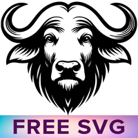 Buffalo Head Svg