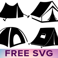 Camping Tent Svg