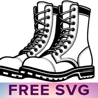 Combat Boots Svg