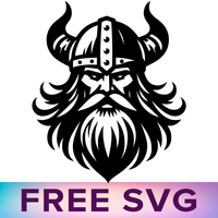 Viking Head Svg