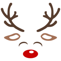 Reindeer Face Svg