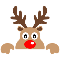 Reindeer Face Svg